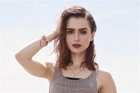 lily collins nude|Lily Collins Poses in Nude Swimsuit for Shape Magazine